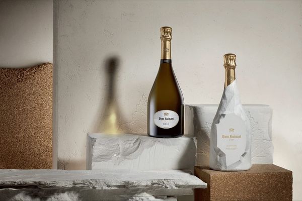 Dom Ruinart’s chalk-inspired wrap for 2010 Champagne vintage